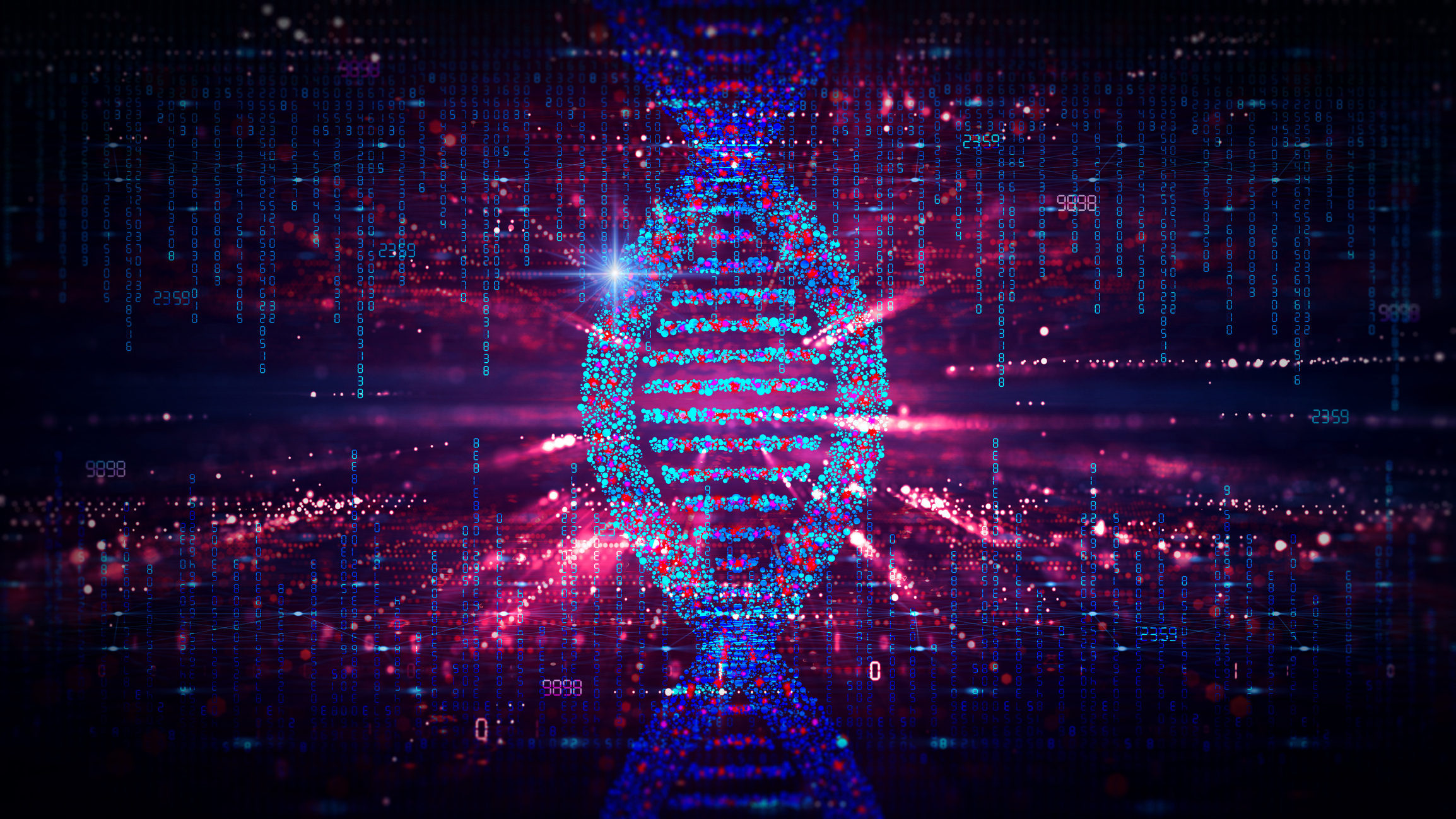 Researchers analyzing genomic data at WashU Medicine